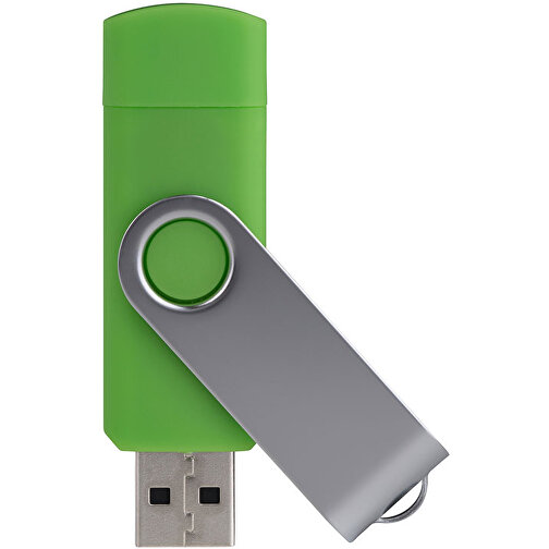 USB-Stick Smart Swing 128 GB , Promo Effects MB , grün MB , 131 GB , Kunststoff, Metal MB , 3 - 10 MB/s MB , 7,00cm x 1,00cm x 1,90cm (Länge x Höhe x Breite), Bild 1