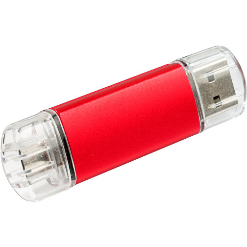 USB-Stick ALU SMART 2.0 128GB , Promo Effects MB , rot MB , 131 GB , Aluminium MB , 3 - 10 MB/s MB , 3,80cm x 1,75cm (Länge x Breite), Bild 1