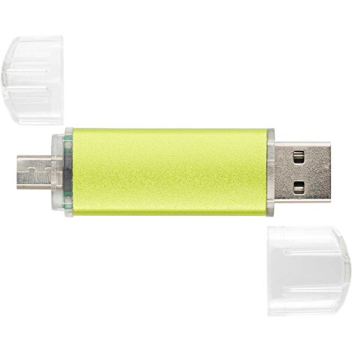 USB-Stick ALU SMART 2.0 128GB , Promo Effects MB , grün MB , 131 GB , Aluminium MB , 3 - 10 MB/s MB , 3,80cm x 1,75cm (Länge x Breite), Bild 3