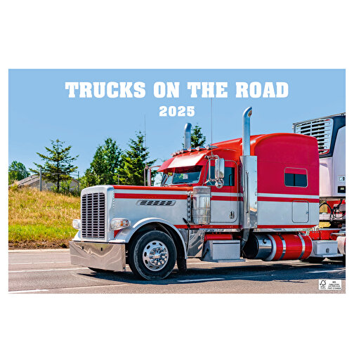 Trucks On The Road , Papier, 35,50cm x 42,00cm (Höhe x Breite), Bild 1