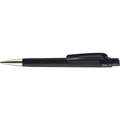 Kugelschreiber Prisma , schwarz, ABS, 14,50cm (Länge), Bild 3
