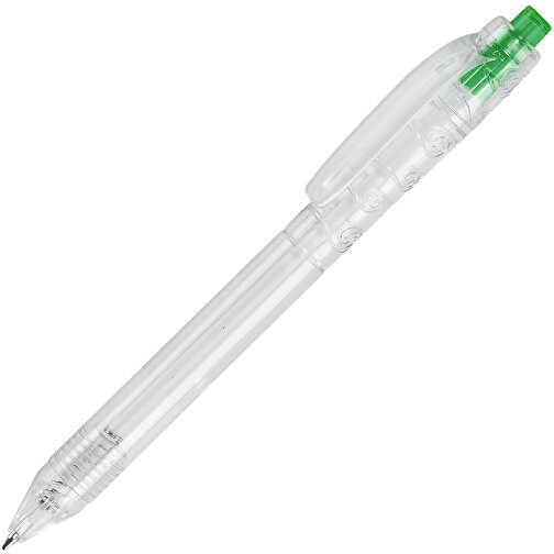 Kugelschreiber R-PET , transparent grün, R-PET, 14,30cm (Länge), Bild 2