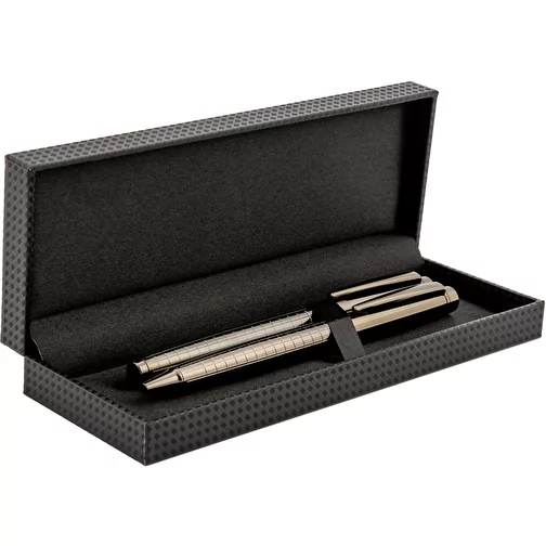 Parure de stylo bille et rollerball Dallas en coffret cadeau, Image 1