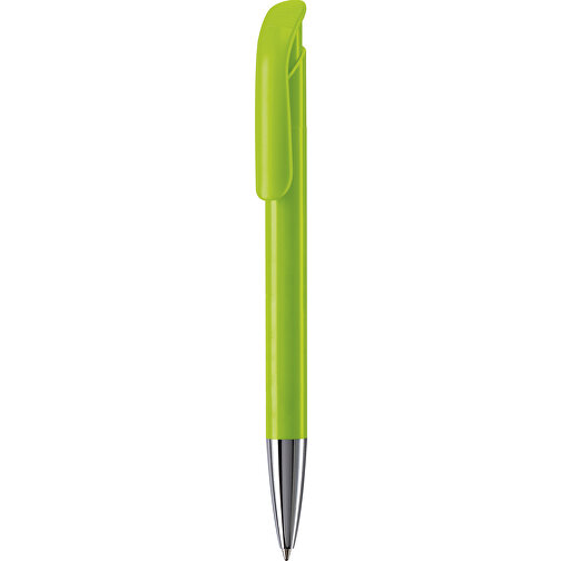 Kugelschreiber Atlas Hardcolour Mit Metallspitze , hellgrün, ABS & Metall, 14,60cm (Länge), Bild 1