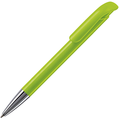 Kugelschreiber Atlas Hardcolour Mit Metallspitze , hellgrün, ABS & Metall, 14,60cm (Länge), Bild 2