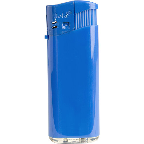 Nola 4 Midi Elektronik Feuerzeug, Nachfüllbar , HC blau, Kunststoff, 6,30cm x 1,05cm x 2,35cm (Länge x Höhe x Breite), Bild 1