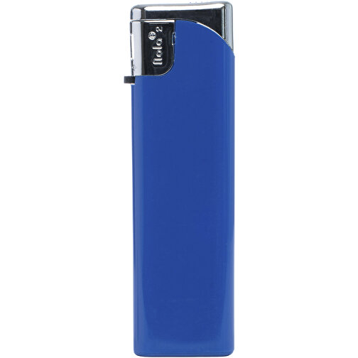 Nola 2 Elektronik Feuerzeug Nachfüllbar , HC blau, Kunststoff, 8,00cm x 0,85cm x 2,20cm (Länge x Höhe x Breite), Bild 1