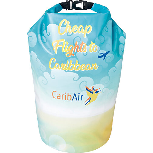 Full Color Wasserfeste Tasche 10l , weiß, PVC, 47,00cm (Höhe), Bild 1