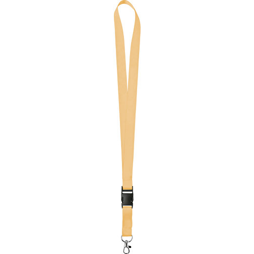 20 Mm Satin Lanyard , champagner, Satin, 92,00cm x 2,00cm (Länge x Breite), Bild 1