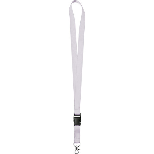 15 Mm Satin Lanyard , elfenbein, Satin, 92,00cm x 1,50cm (Länge x Breite), Bild 1