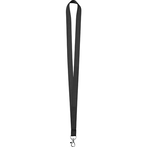 25 Mm Satin Lanyard , schwarz, Satin, 90,00cm x 2,50cm (Länge x Breite), Bild 1