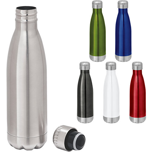 SHOW. 510 ML Edelstahl-Flasche , satinsilber, Edelstahl, , Bild 2