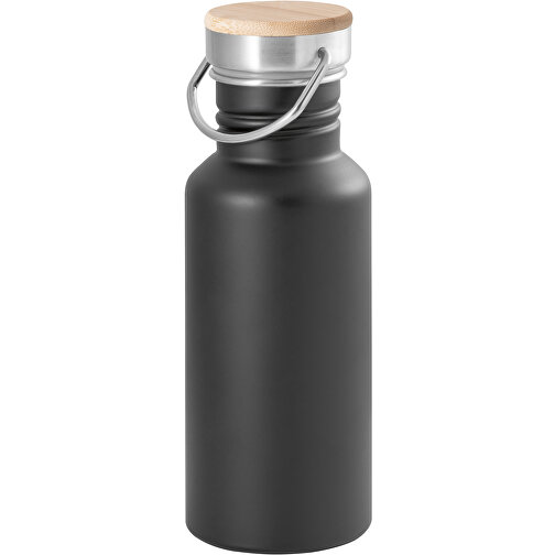 OASIS. Trinkflasche Aus Edelstahl 540ml , schwarz, Edelstahl, , Bild 1