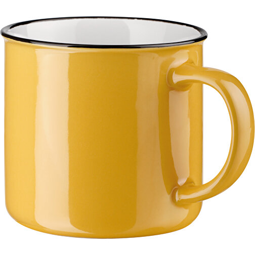 VERNON. Tasse Aus Keramik 360 ML , gelb, Keramik, , Bild 1