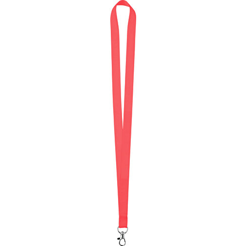 15 Mm Satin Lanyard , rot, Satin, 90,00cm x 1,50cm (Länge x Breite), Bild 1