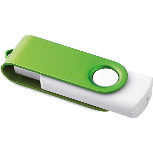 USB-Stick Mit Soft-Touch-Oberfläche , grün MB , 32 GB , ABS, Aluminium MB , 2.5 - 6 MB/s MB , 5,60cm x 1,20cm x 1,90cm (Länge x Höhe x Breite), Bild 1