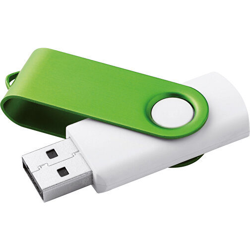 USB-Stick Mit Soft-Touch-Oberfläche , grün MB , 32 GB , ABS, Aluminium MB , 2.5 - 6 MB/s MB , 5,60cm x 1,20cm x 1,90cm (Länge x Höhe x Breite), Bild 2