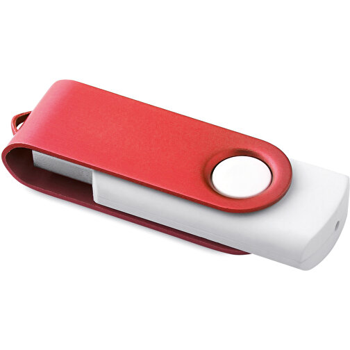 USB-Stick Mit Soft-Touch-Oberfläche , rot MB , 4 GB , ABS, Aluminium MB , 2.5 - 6 MB/s MB , 5,60cm x 1,20cm x 1,90cm (Länge x Höhe x Breite), Bild 1