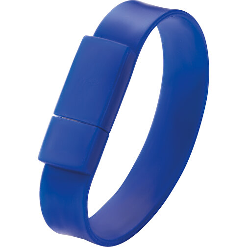 Silicone Bracelet Memory Stick , blau MB , 2 GB , ABS MB , 2.5 - 6 MB/s MB , 22,00cm x 0,80cm x 1,70cm (Länge x Höhe x Breite), Bild 1