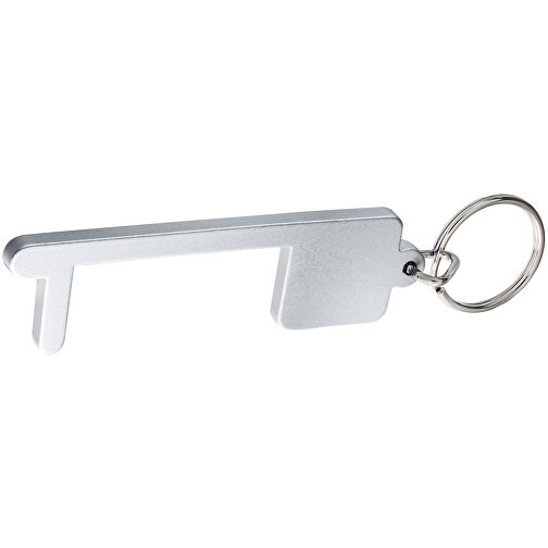 Schlüsselanhänger RE98-MY-KEY-DISTANCE , Re98, silber, Aluminium, Edelstahl, 8,35cm x 0,40cm x 2,30cm (Länge x Höhe x Breite), Bild 1