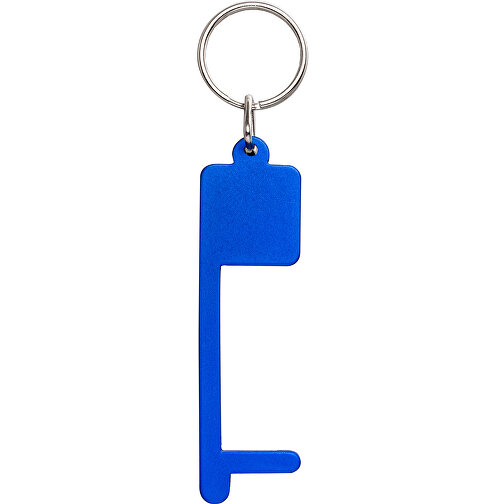 Schlüsselanhänger RE98-MY-KEY-DISTANCE , Re98, blau, Aluminium, Edelstahl, 8,35cm x 0,40cm x 2,30cm (Länge x Höhe x Breite), Bild 2