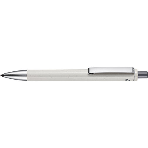Kugelschreiber EXOS RECYCLED P , Ritter-Pen, grau/dunkelgrau, ABS u. Metall, 14,10cm (Länge), Bild 3