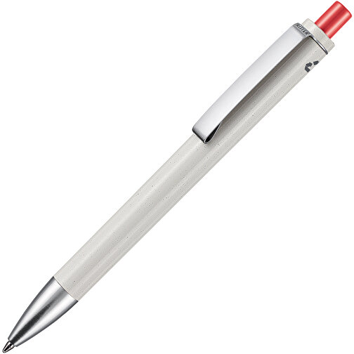 Kugelschreiber EXOS RECYCLED P , Ritter-Pen, grau/koralle, ABS u. Metall, 14,10cm (Länge), Bild 2
