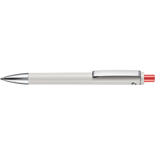 Kugelschreiber EXOS RECYCLED P , Ritter-Pen, grau/koralle, ABS u. Metall, 14,10cm (Länge), Bild 3
