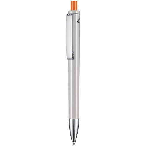 Kugelschreiber EXOS RECYCLED P , Ritter-Pen, grau/orange, ABS u. Metall, 14,10cm (Länge), Bild 1