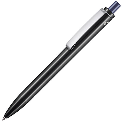 Kugelschreiber EXOS RECYCLED , Ritter-Pen, schwarz/nachtblau, ABS u. Metall, 14,10cm (Länge), Bild 2