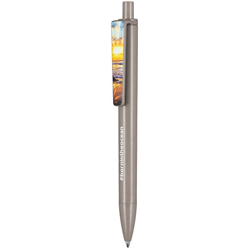 Kugelschreiber ALGO-PEN , Ritter-Pen, natur/royalblau, Algoblend PLA-ENP 20-002, 14,50cm (Länge), Bild 4