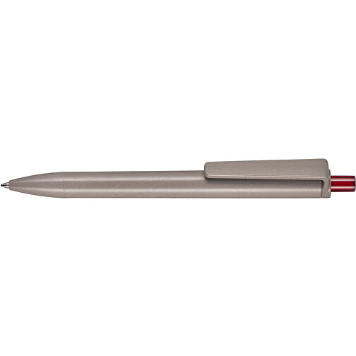 Kugelschreiber ALGO-PEN , Ritter-Pen, natur/rubinrot, Algoblend PLA-ENP 20-002, 14,50cm (Länge), Bild 3