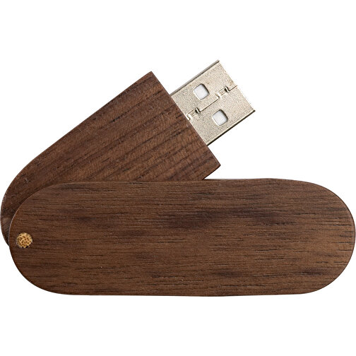 USB Stick Im Holzgehäuse , braun MB , 2 GB , Holz MB , 2.5 - 6 MB/s MB , 6,60cm x 1,30cm x 2,10cm (Länge x Höhe x Breite), Bild 3