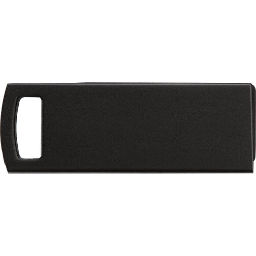 Superflacher USB Stick Mit Metallkette , schwarz MB , 4 GB , Aluminium MB , 2.5 - 6 MB/s MB , 4,00cm x 0,30cm x 1,40cm (Länge x Höhe x Breite), Bild 2