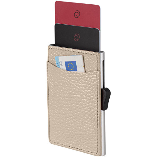 C-Secure RFID Kartenhalter , sand, Metall, 9,50cm x 1,00cm x 6,50cm (Länge x Höhe x Breite), Bild 1
