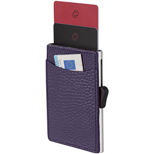 C-Secure RFID Kartenhalter , lila, Metall, 9,50cm x 1,00cm x 6,50cm (Länge x Höhe x Breite), Bild 1