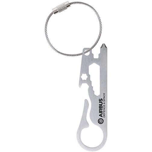 Schlüsselanhänger , silber, Metall, 8,00cm x 2,50cm (Länge x Breite), Bild 3