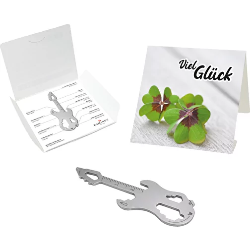 Set de cadeaux / articles cadeaux : ROMINOX® Key Tool Guitar (19 functions) emballage à motif Viel, Image 1