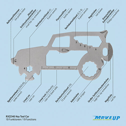 ROMINOX® nøgleværktøj til bil / auto (19 funktioner), Billede 10