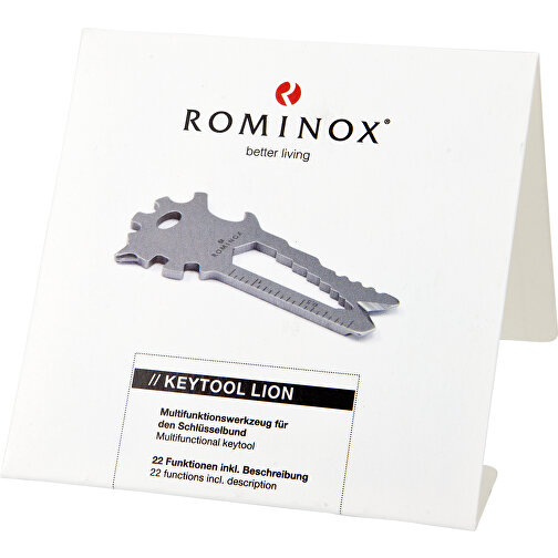 ROMINOX® Key Tool Lion (22 Funktionen) , Edelstahl, 7,00cm x 0,23cm x 3,20cm (Länge x Höhe x Breite), Bild 5