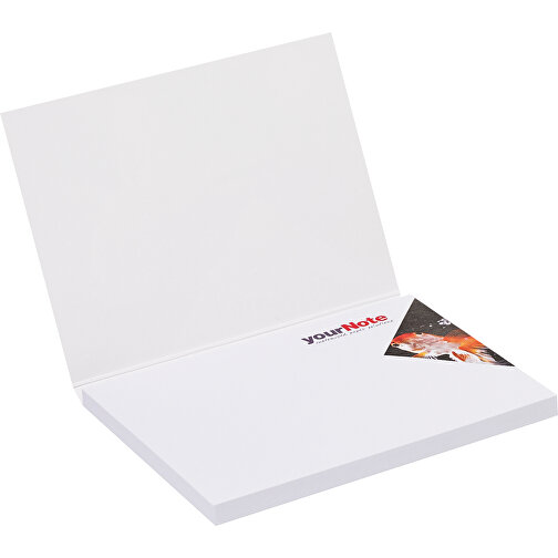 Haftnotizen In Soft Cover , weiß, Papier, 10,00cm x 7,20cm (Länge x Breite), Bild 2