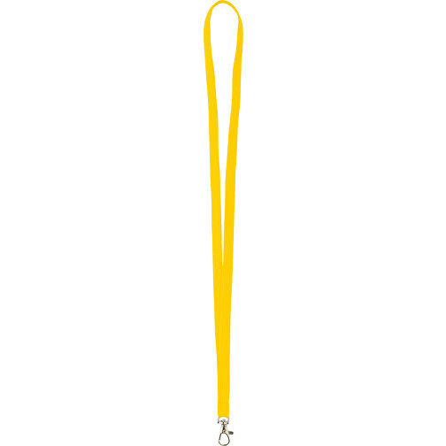 15 Mm Tubular Lanyard , gelb, Polyester, 90,00cm x 1,50cm (Länge x Breite), Bild 1