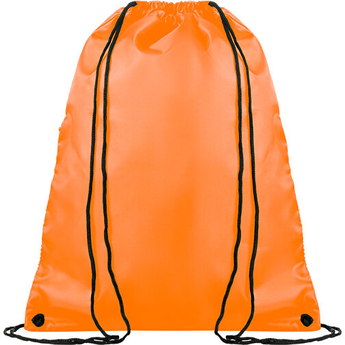 Full Color Beutel Mit Kordelzug Mit Reißverschluss , orange, Polyester, 45,00cm x 35,00cm (Höhe x Breite), Bild 4