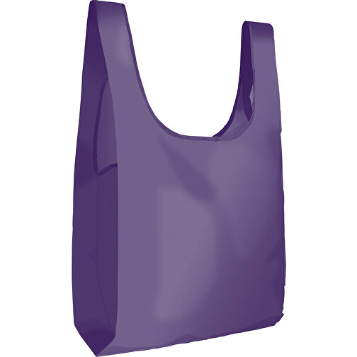Full Color Faltbare Einkaufstasche Mit Innenfach , lila, Polyester, 63,00cm x 41,00cm (Höhe x Breite), Bild 1