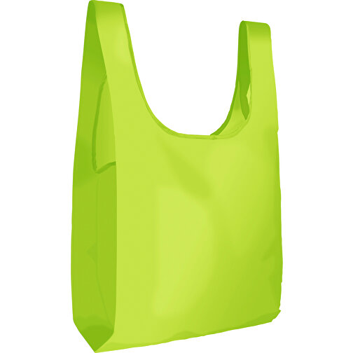 Full Color Faltbare Einkaufstasche Mit Innenfach , limonengrün, Polyester, 63,00cm x 41,00cm (Höhe x Breite), Bild 1