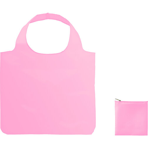 XL Full Color Einkaufstasche Mit Hülle , hell-pink, Polyester, 60,00cm x 49,00cm (Höhe x Breite), Bild 1