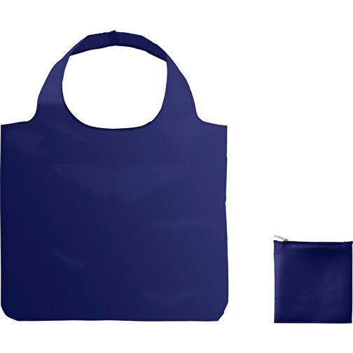 XL Full Color Einkaufstasche Mit Hülle , dunkelblau, Polyester, 60,00cm x 49,00cm (Höhe x Breite), Bild 1