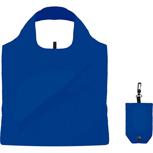 Full Color Faltbare Einkaufstasche Mit Hülle , blau, Polyester, 50,00cm x 39,00cm (Höhe x Breite), Bild 4