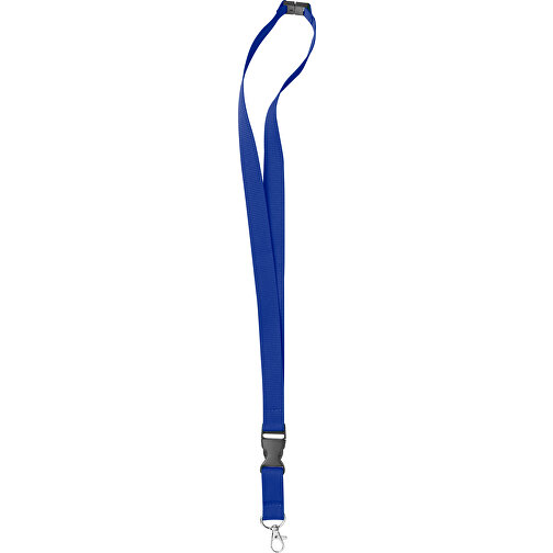 10 Mm Sicherheits Lanyard , dunkelblau, Polyester, 92,00cm x 1,00cm (Länge x Breite), Bild 2