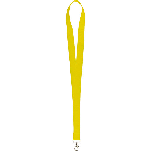 20 Mm Sicherheits Lanyard , gelb, Polyester, 90,00cm x 2,00cm (Länge x Breite), Bild 1